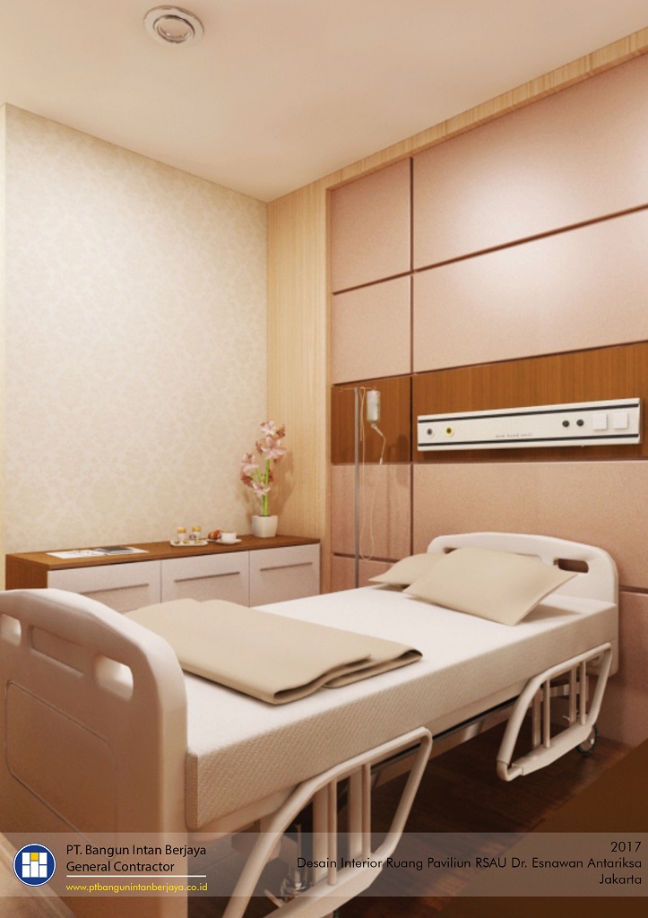 Design Kamar Paviliun RSAU Dr. Esnawan Antariksa Halim Perdana Kusumah Jakarta